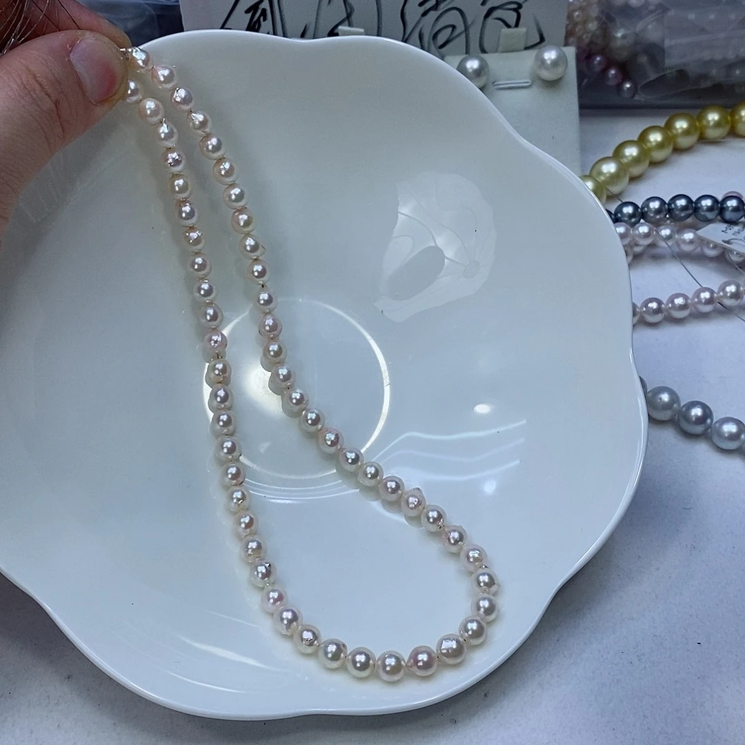 海水珍珠颈饰银S925镶嵌