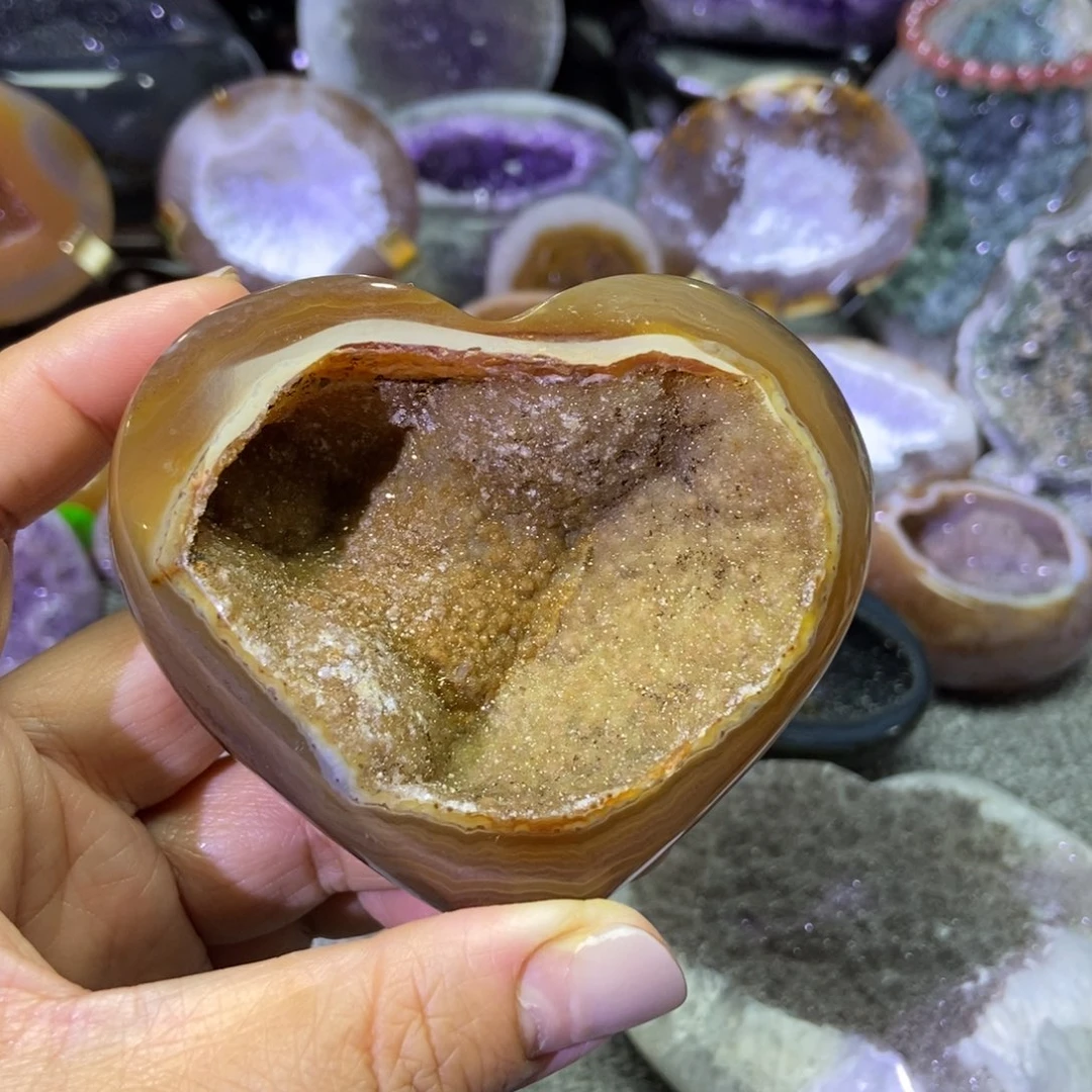 紫晶未镶嵌摆件水晶