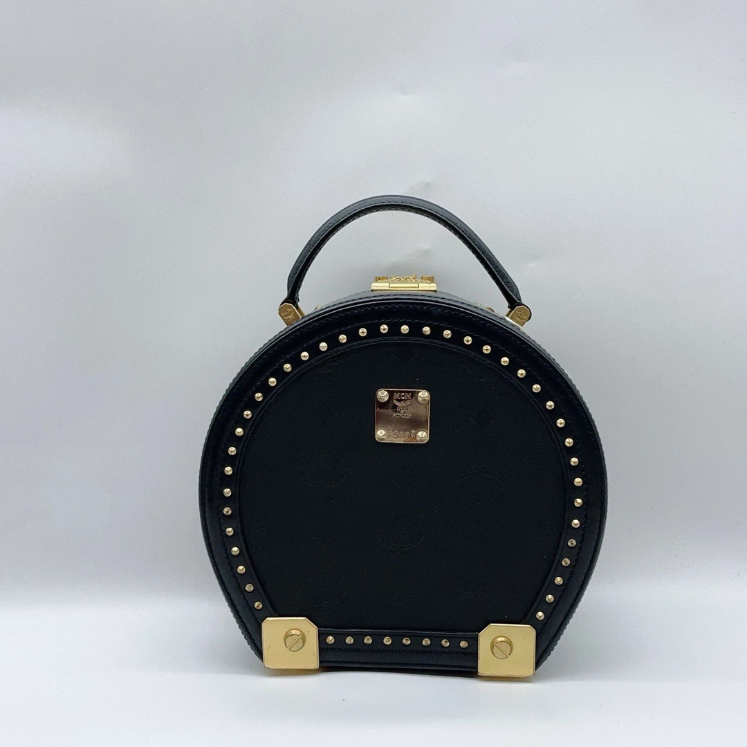 95新 MCM 黑色手提包1421 1715