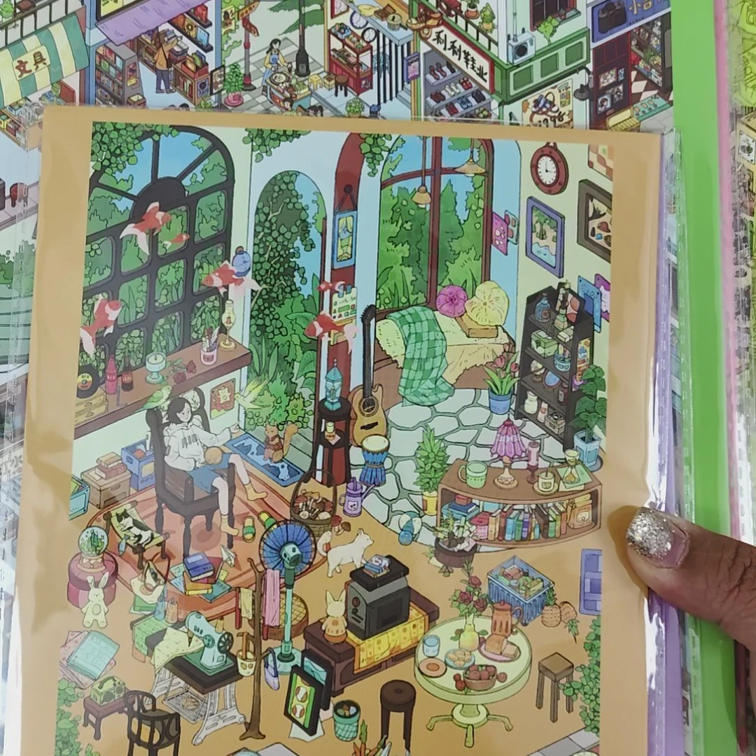 造景贴纸现场选购
