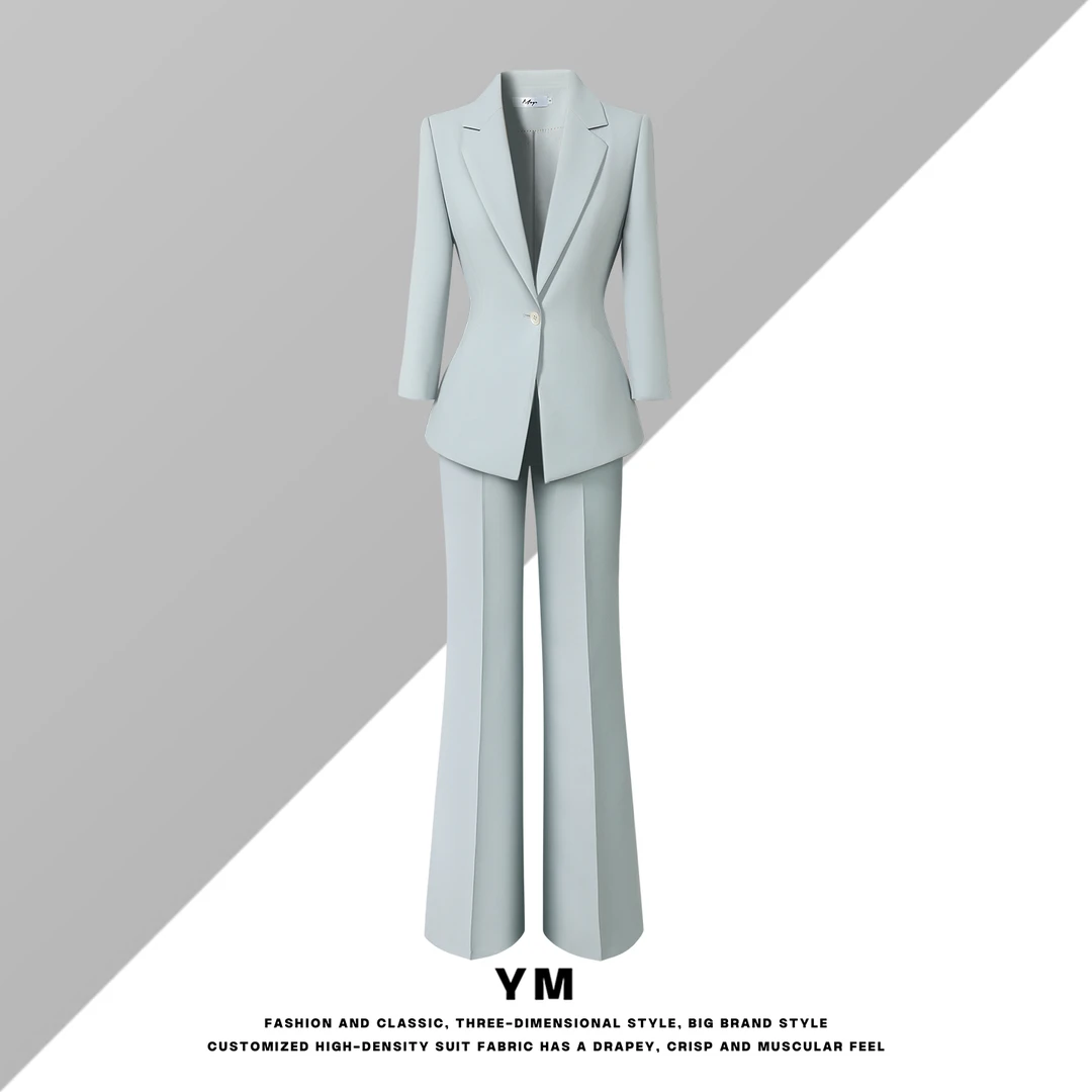 秋季时尚通勤西装套装女休闲西服外套设计师职业商务套裙工作服OL