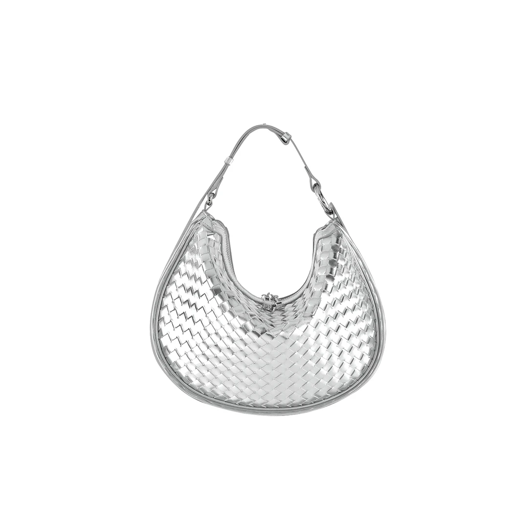 【粉丝回馈】小众设计时髦潮流牛皮月牙包6891-C