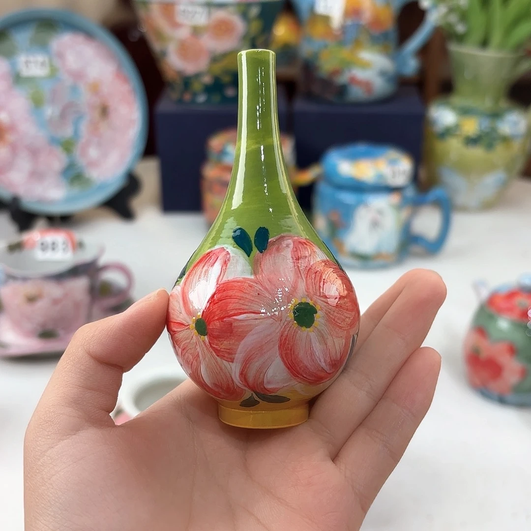 景德镇手绘高温釉下彩陶瓷茶具