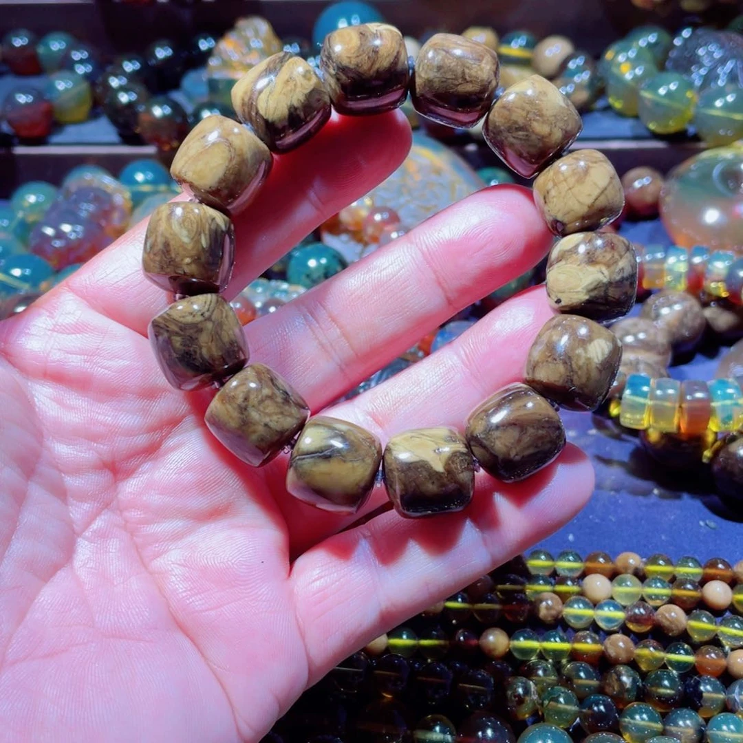 未镶嵌琥珀手链天然