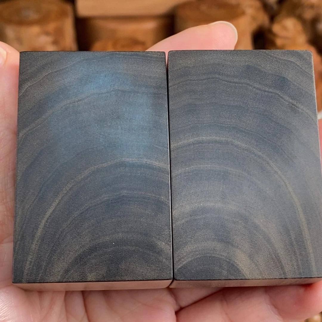 l***z檀香木无事牌阴沉老山檀香横纹黑肉462对牌