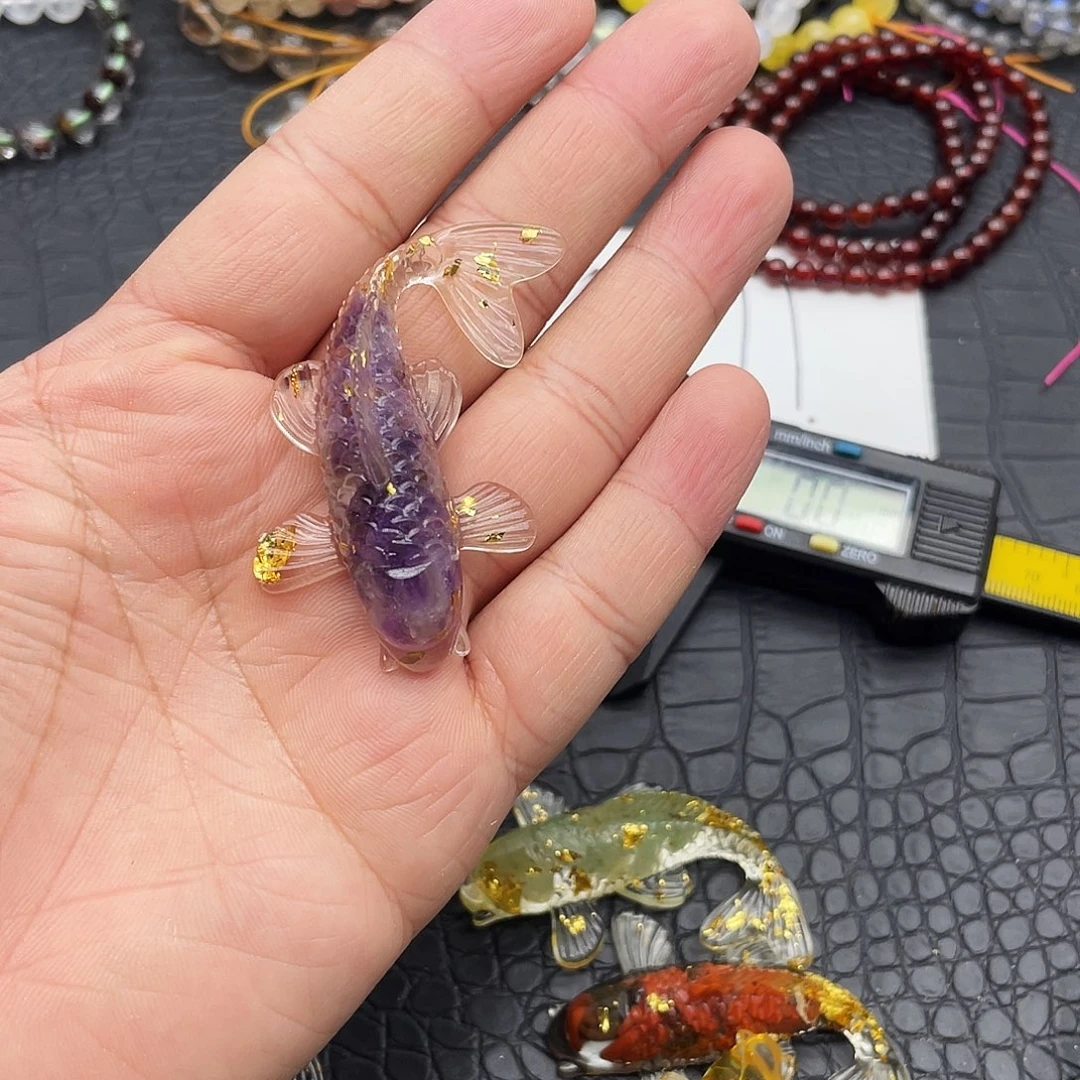 未镶嵌手绳水晶锦鲤小鱼