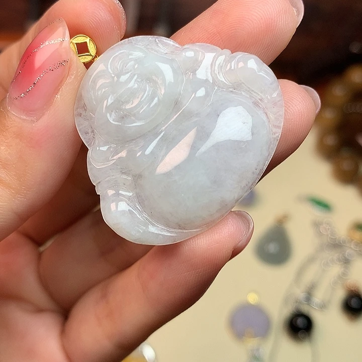 吊坠(不含链)未镶嵌翡翠天然缅甸A货翡翠