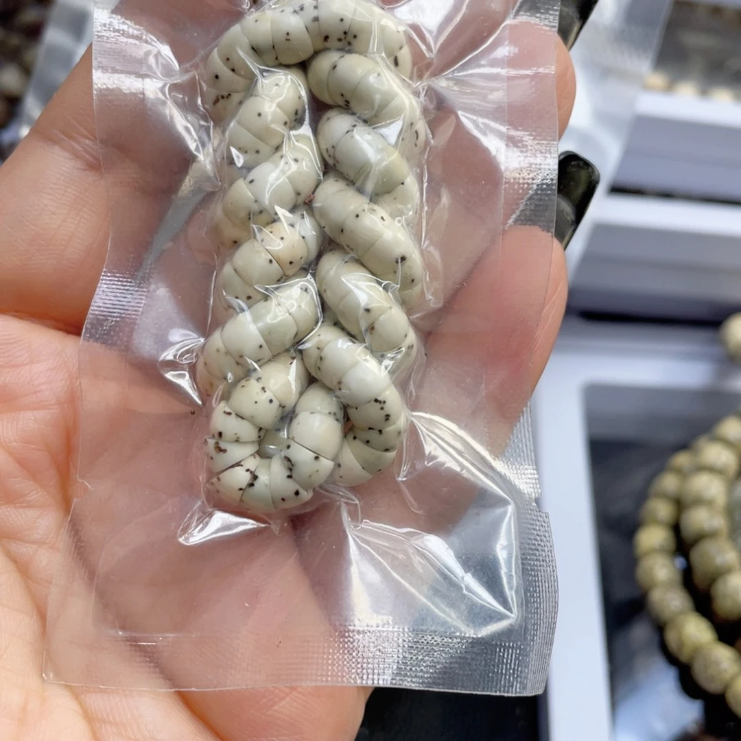 手串星月菩提原生态骨瓷白大肠尺寸6