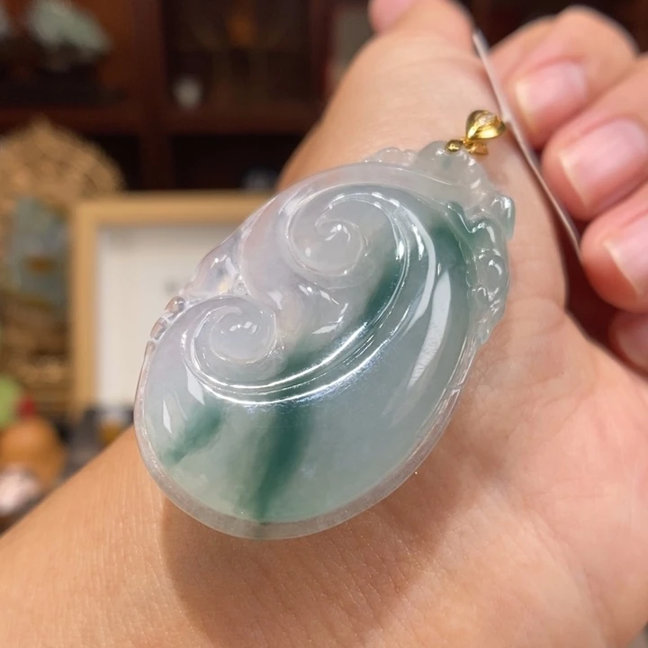 【闪购商品】颈饰18K金镶嵌翡翠62