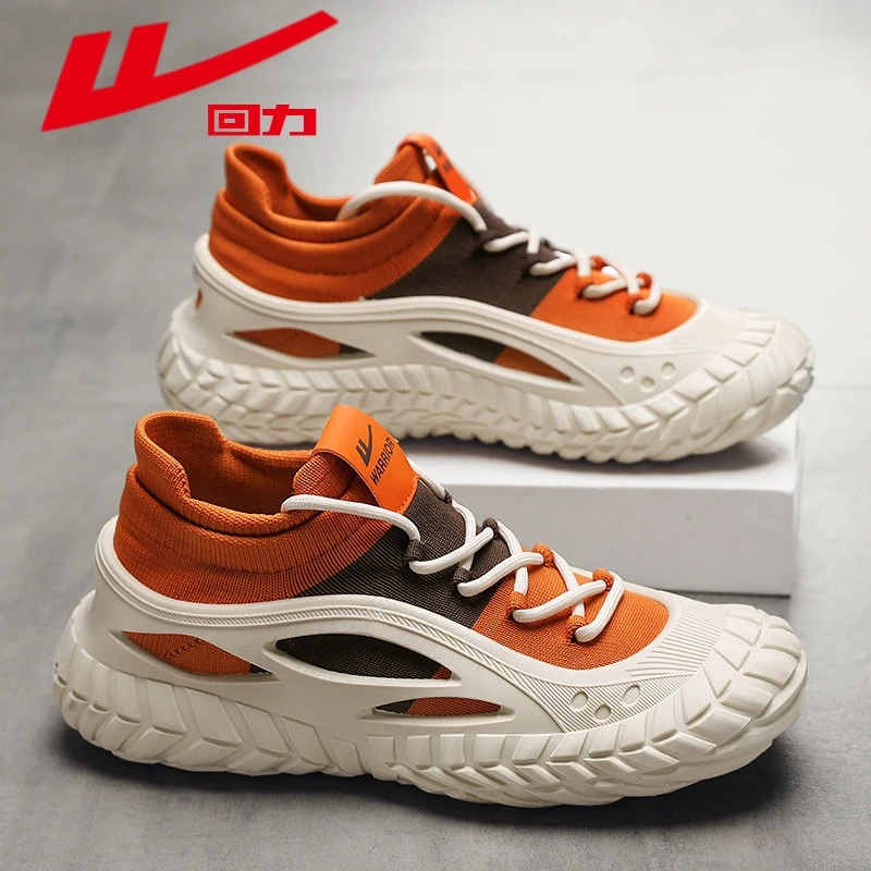 回力男鞋夏季新款飞织透气网面休闲袜子鞋男士户外防滑耐磨运动鞋