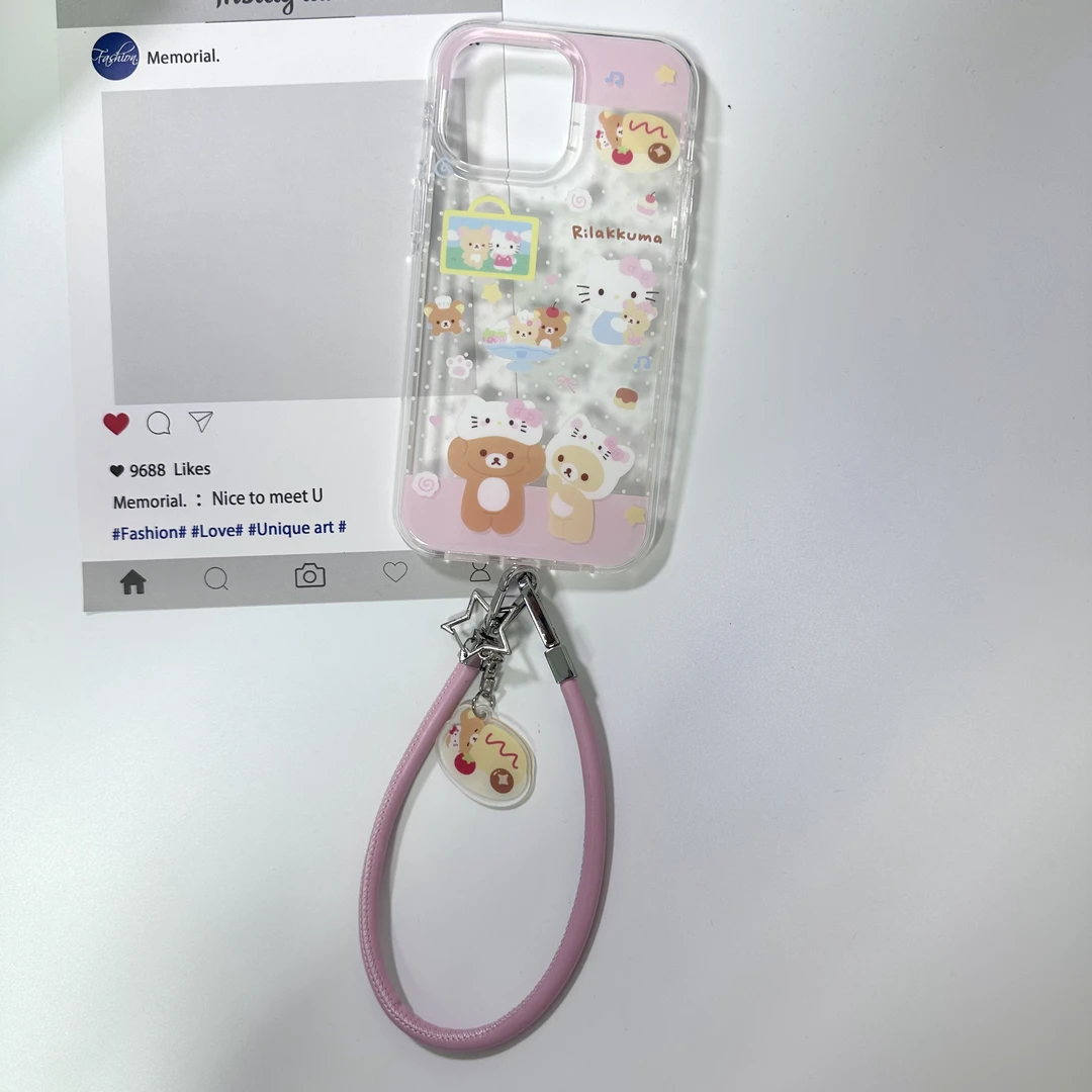 双层imd可爱睡觉轻松熊手机壳适用iPhone16promax苹果15pro