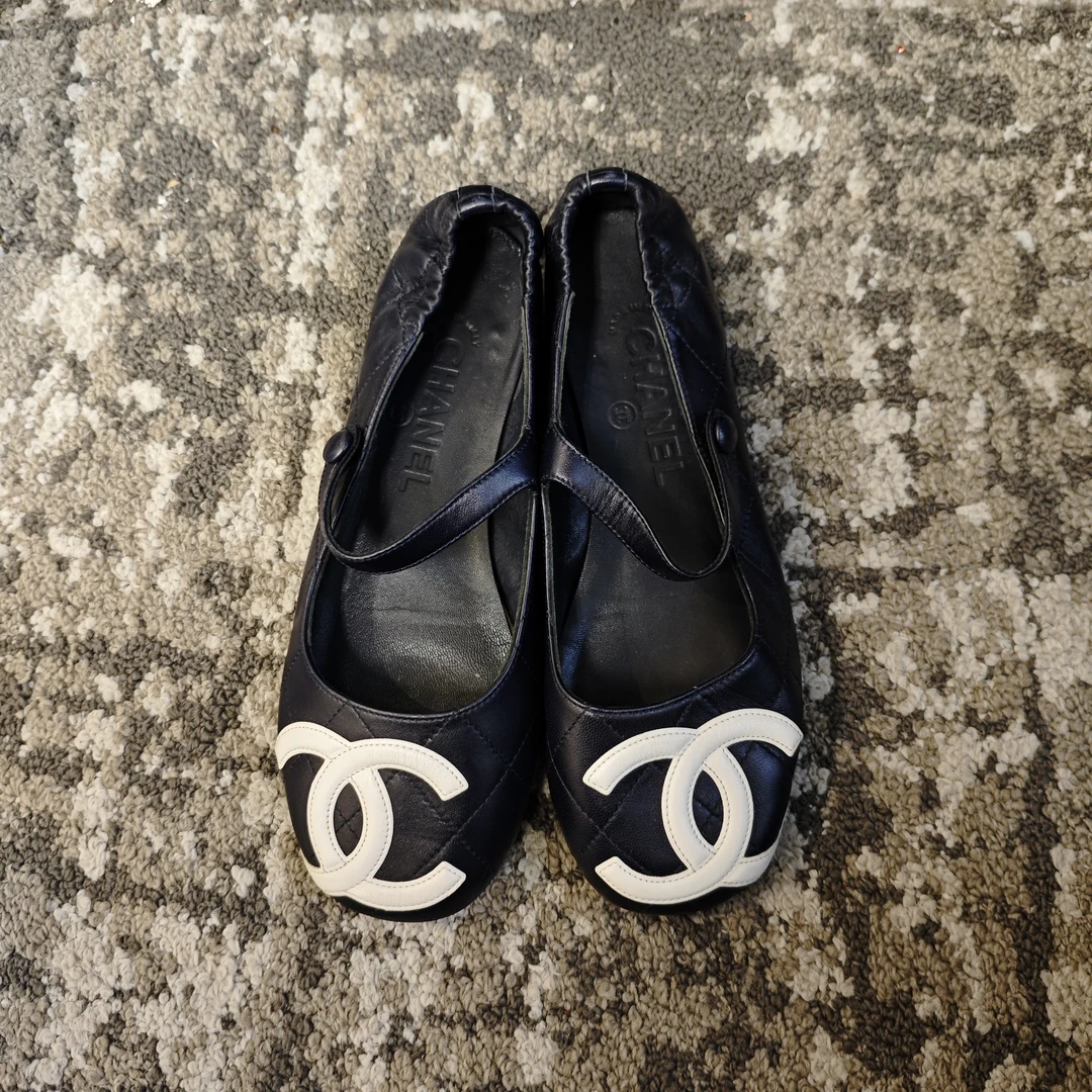 95新 Chanel/香奈儿 黑色鞋子/250314DXS9K16