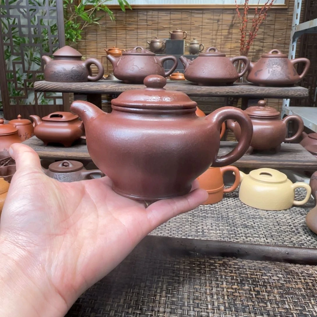 紫砂茶壶宜兴原矿紫砂手工制320