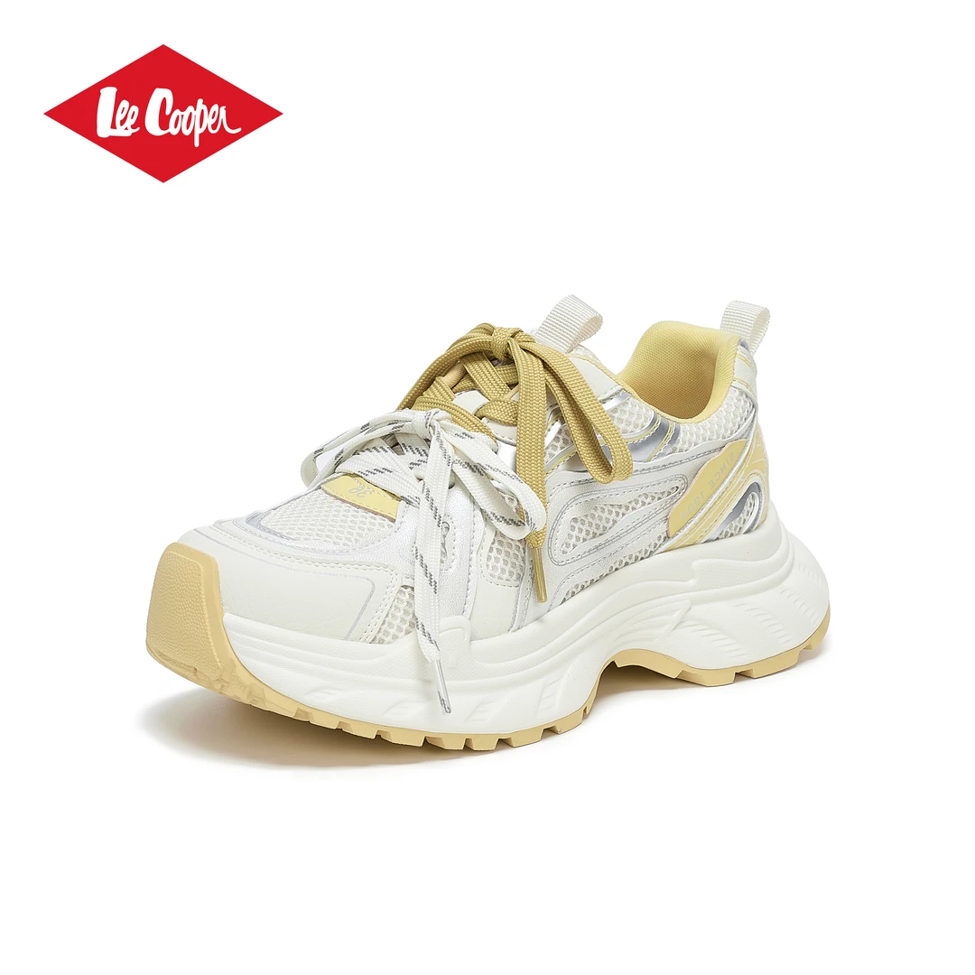 LEE COOPER时尚老爹鞋女2026春季新款复古拼色学院风潮流运动鞋