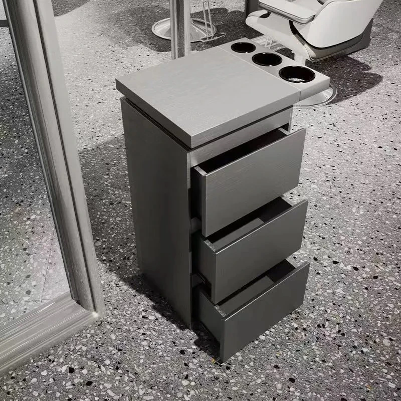 理发店工具柜不锈钢理发工具柜子发廊专用工具台收纳储物柜带抽屉