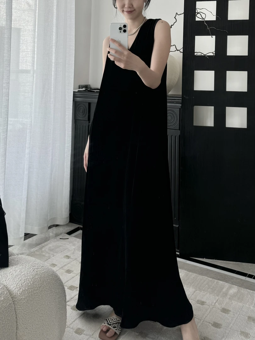 【轻礼服特密真丝丝绒连衣裙】不是市场货需要干洗