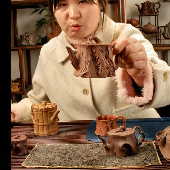 紫砂茶壶好*全手工制作的