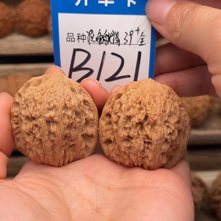 吊坠文玩核桃白茬全品泥鳅背39