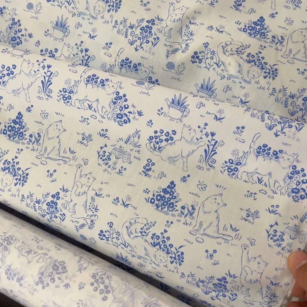 一米价纯棉40支府绸1.45米宽果子布艺地卷