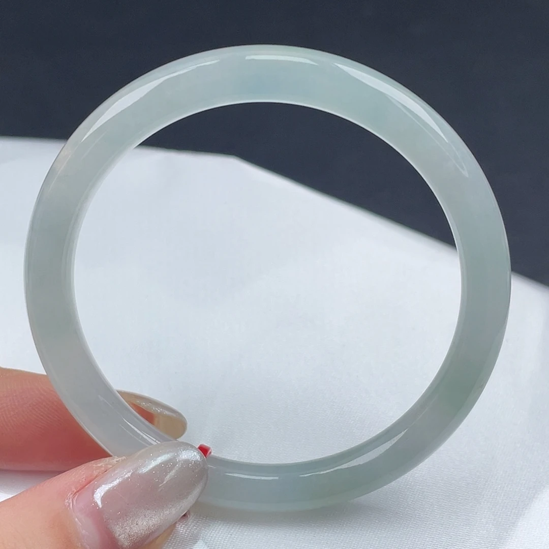 翡翠未镶嵌手镯53圆条