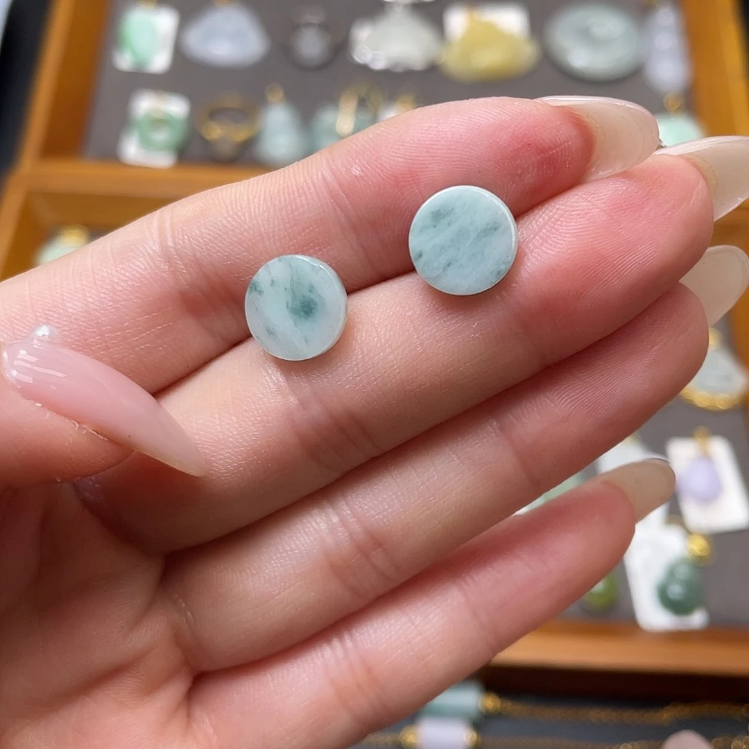 翡翠银S925镶嵌吊坠(不含链)