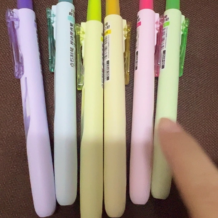 点石6支荧光笔各一