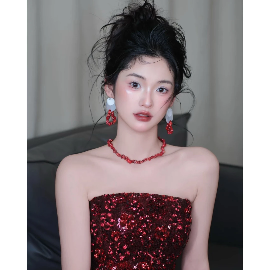 小南一｜富家千金感 小众贝壳元素项链套装