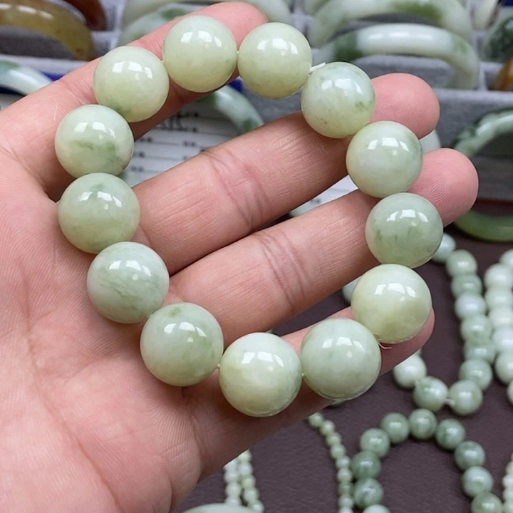 蛇纹石玉未镶嵌手链