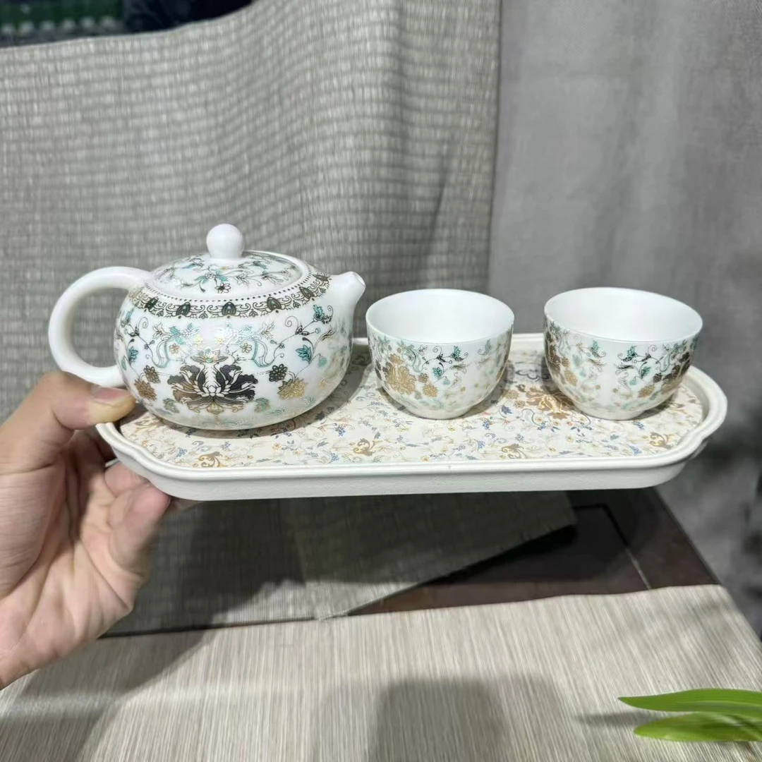 【中国邮政专属链接】白瓷茶具套组青花mc157