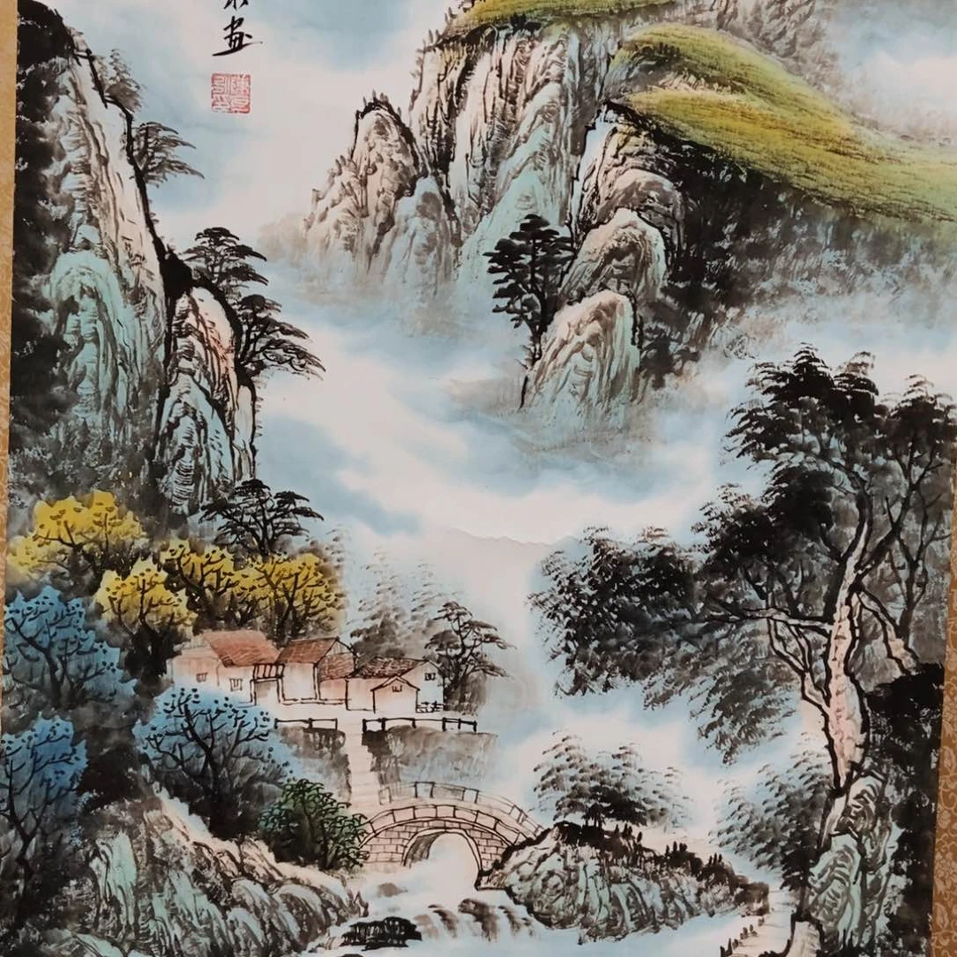 国画老师手笔手绘作品w