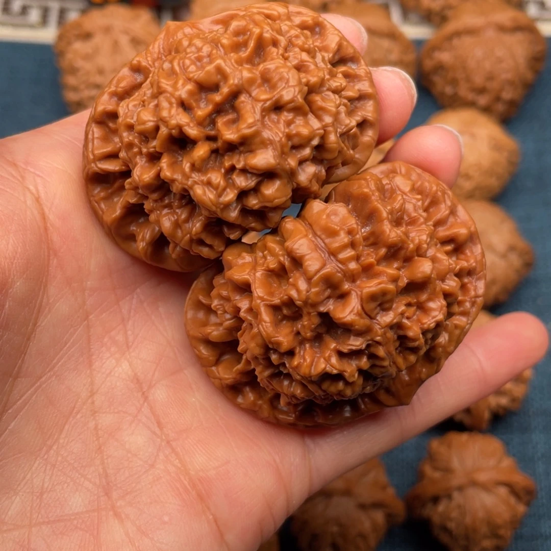 把件文玩核桃51矮桩官帽