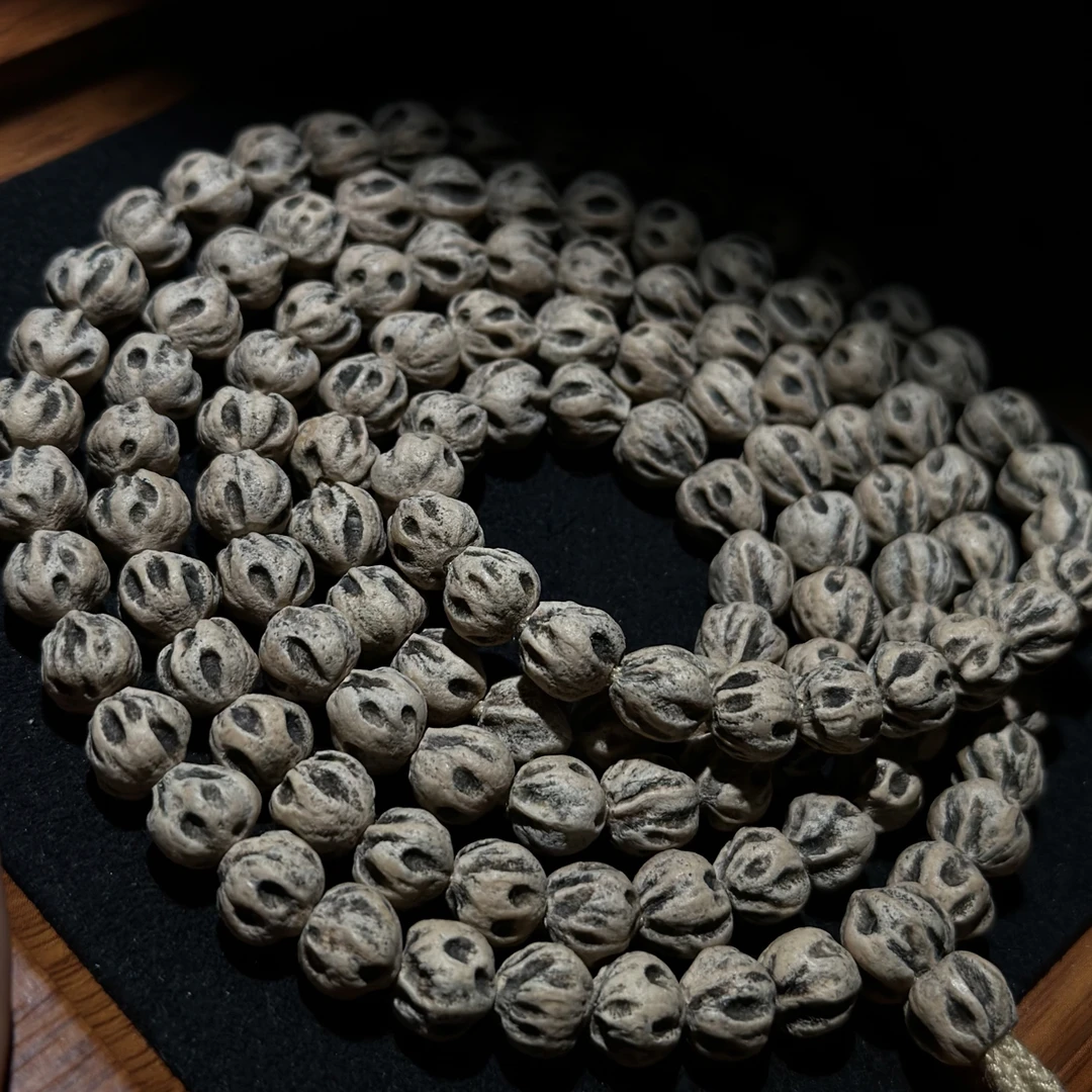 热振百香籽【墨兮】原桩微磨尸陀林满鬼黄肉深坑热振高货