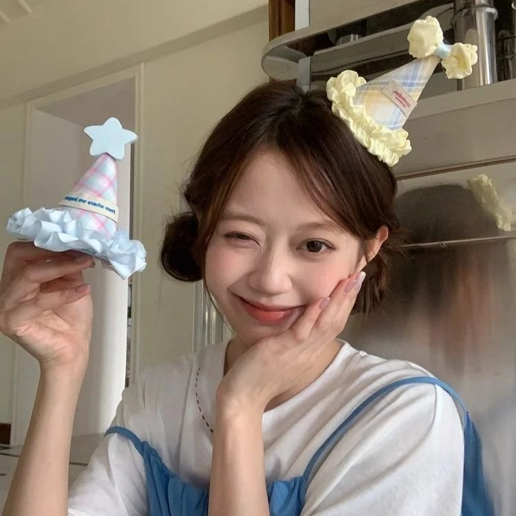 少女许愿日!蝴蝶结星星生日帽子发夹派对拍照氛围感装饰道具头饰