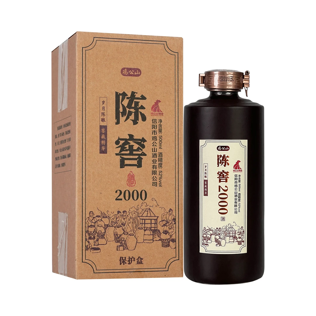 JI GONG SHAN/鸡公山白酒陈窖白酒纯正粮食酒52度500ml