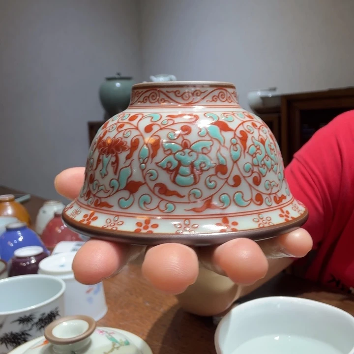 红绿彩大压手杯容量110毫升