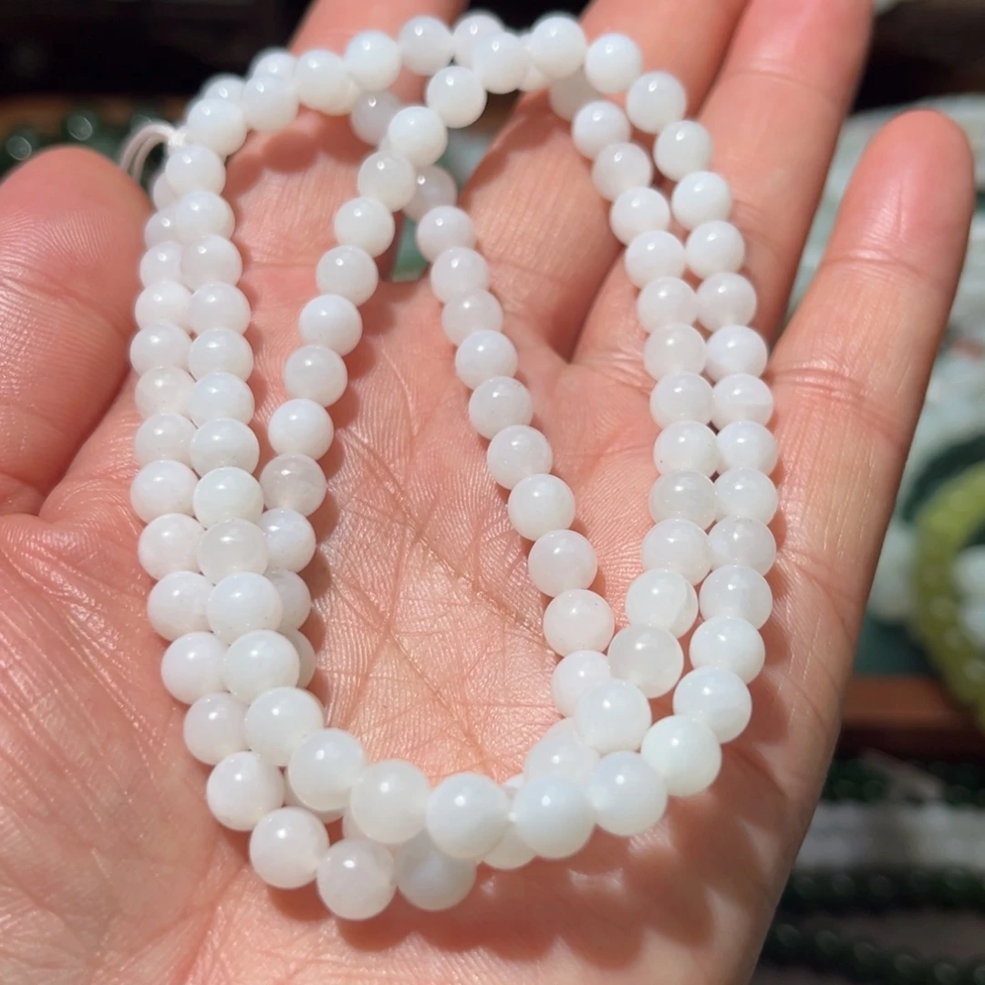 和田玉未镶嵌手链和田玉卡6