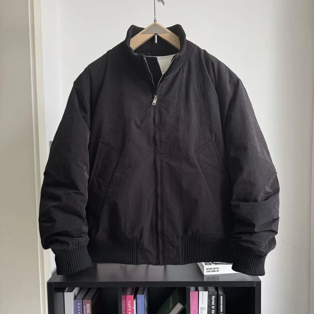 冬季男士白鸭绒立领羽绒服保暖情侣飞行外套夹克外套2551