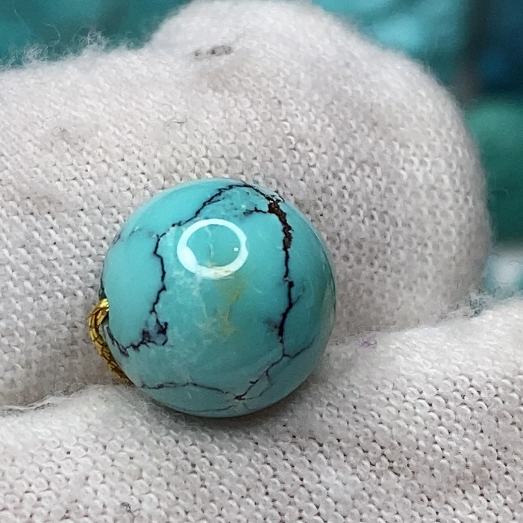 绿松石未镶嵌原矿绿松石地大质检