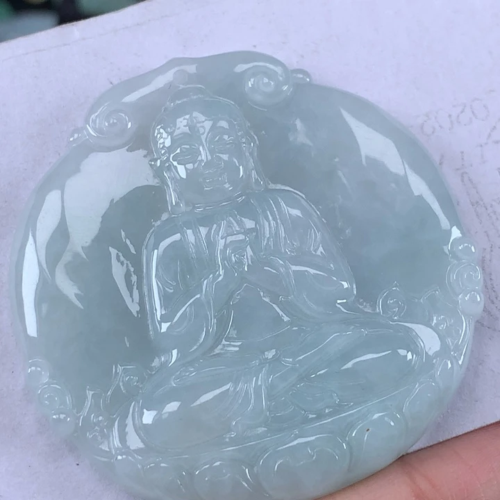 颈饰未镶嵌翡翠大日如来吊坠