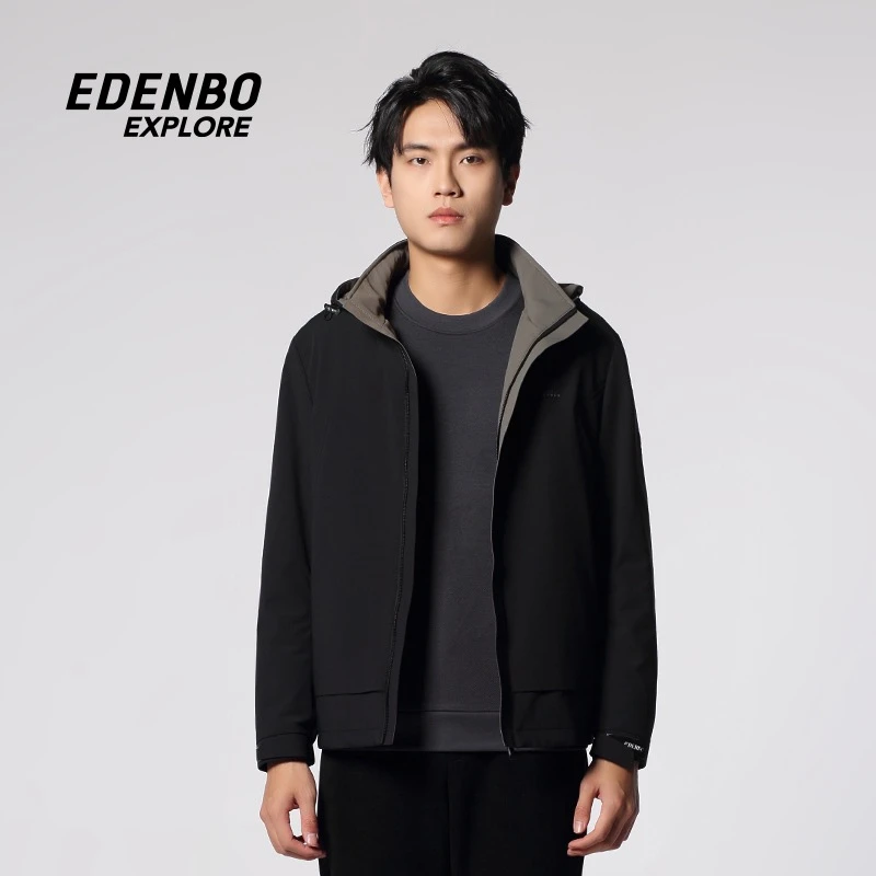 爱登堡简约商务羽绒服内里可脱卸