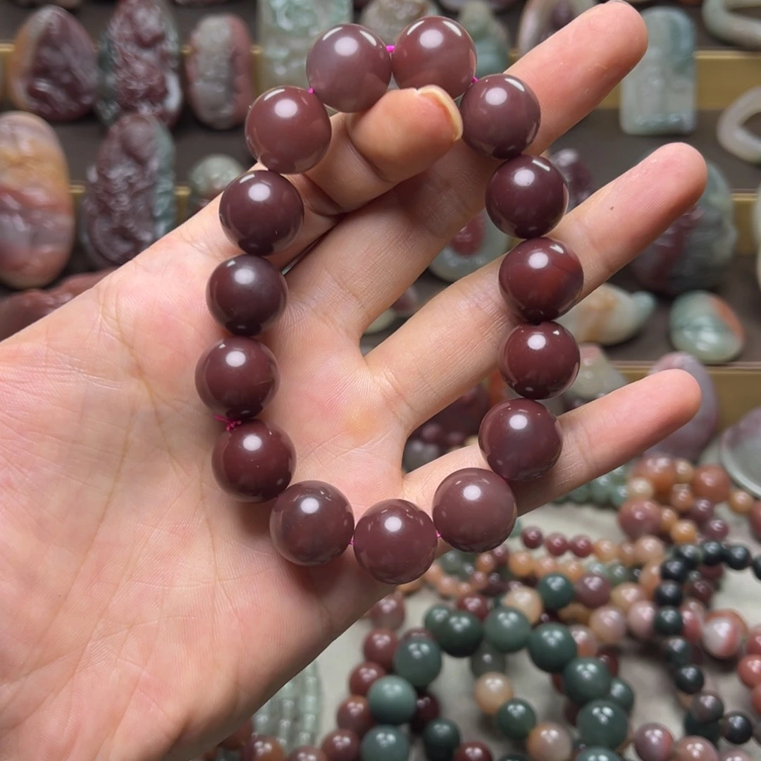 玛瑙/玉髓手链合金贺*