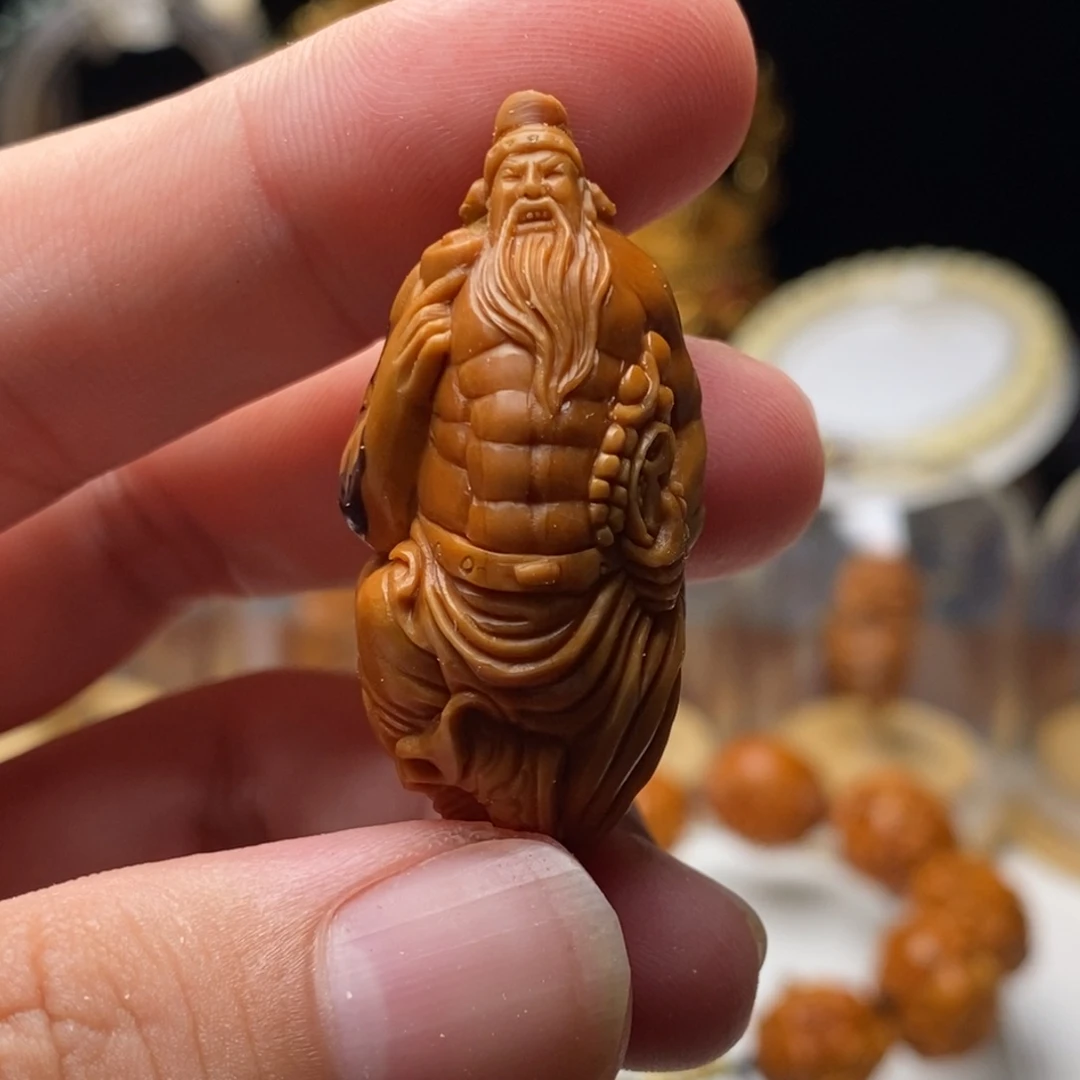 爱***腿橄榄核手串/手链比干财神