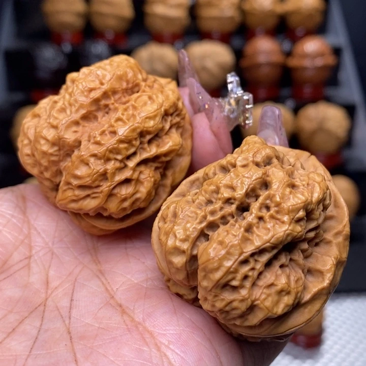 文玩核桃把件金蟾蛹59号