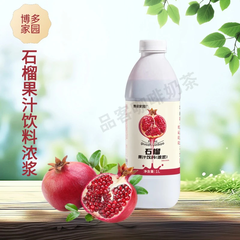 博多家园 石榴果汁饮料浓浆浓缩果浆 果味饮料奶茶店专用石榴汁