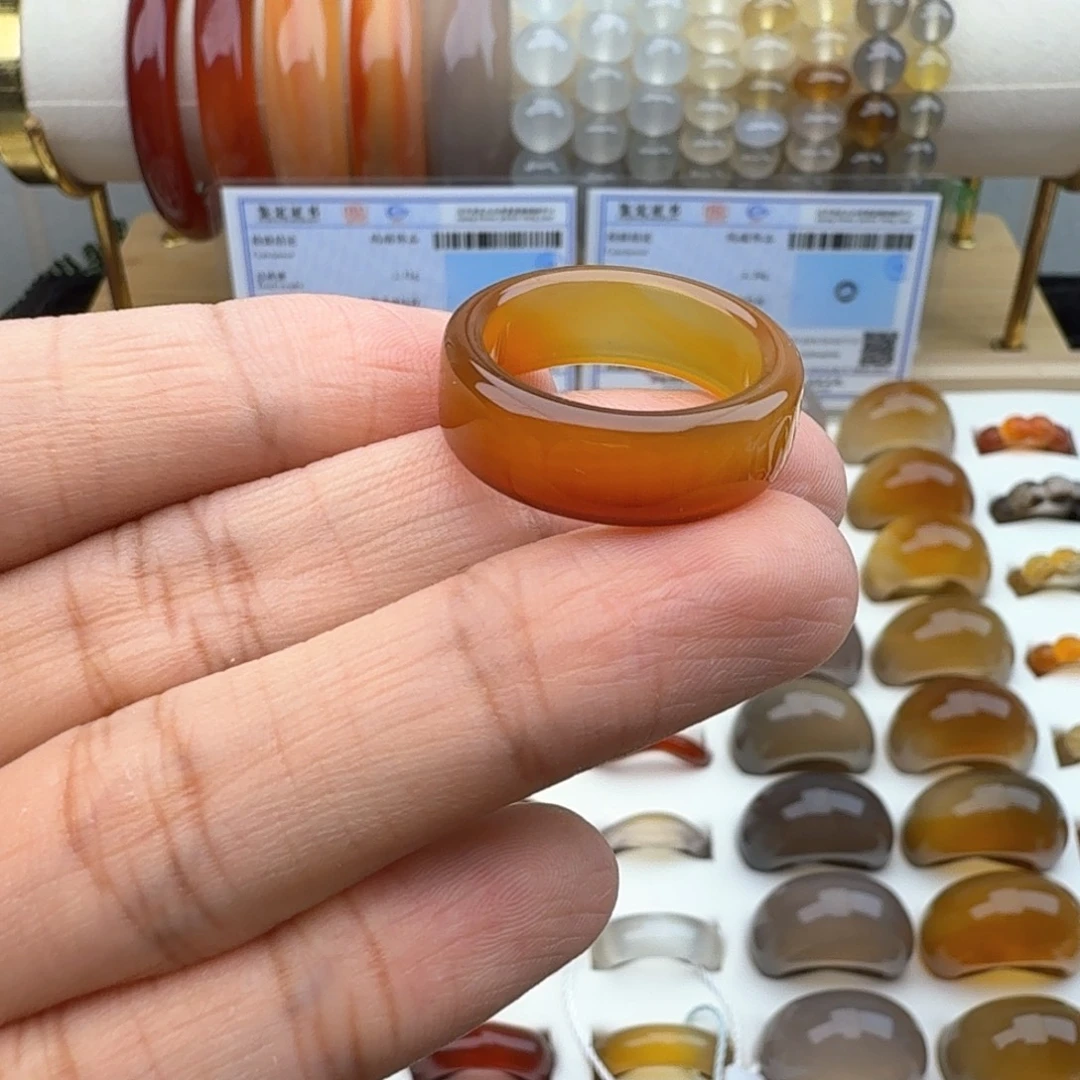 玛瑙/玉髓未镶嵌戒圈19/20