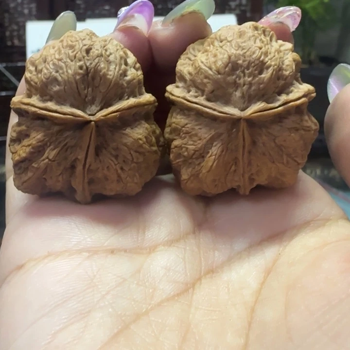 文玩核桃把件古蟾三棱37.5尺