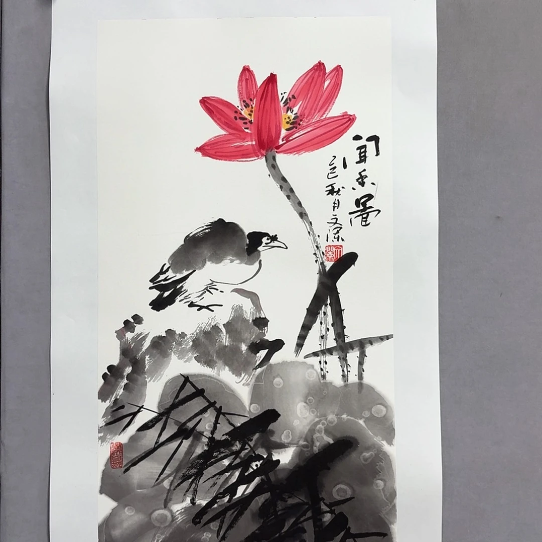 国画亲笔手绘放心去藏