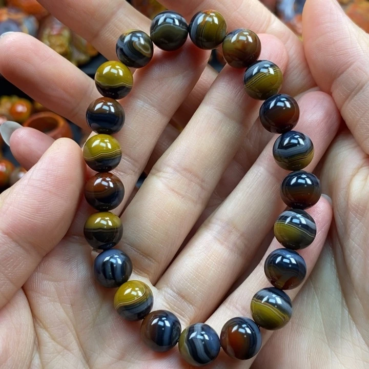 玛瑙/玉髓未镶嵌手串战国红手串