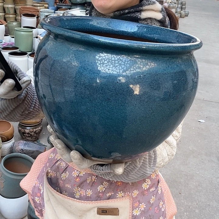 紫砂花盆正品口30高24