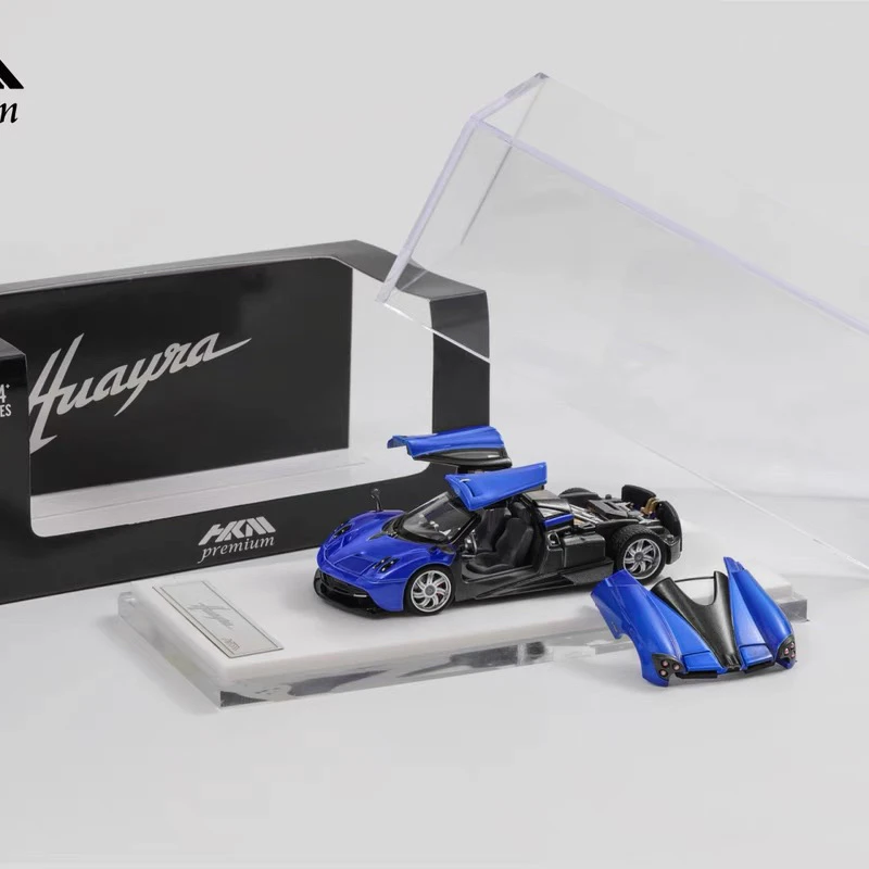 HKM Premium 1:64 蓝色帕加尼花雅Huayra 2014可开门开盖合金车模